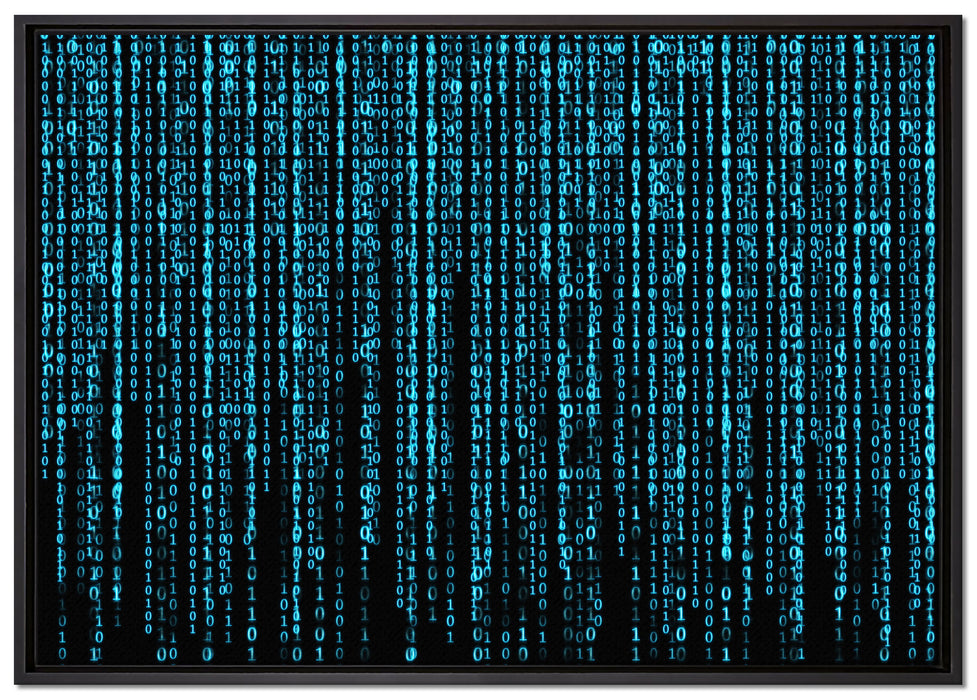 Matrix auf Leinwandbild gerahmt Größe 100x70