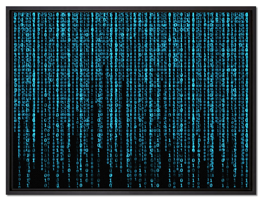 Matrix auf Leinwandbild gerahmt Größe 80x60