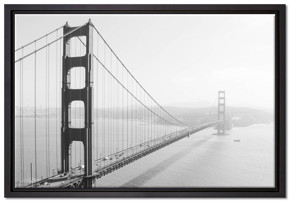 Golden Gate Bridge San Francisco auf Leinwandbild gerahmt Größe 60x40