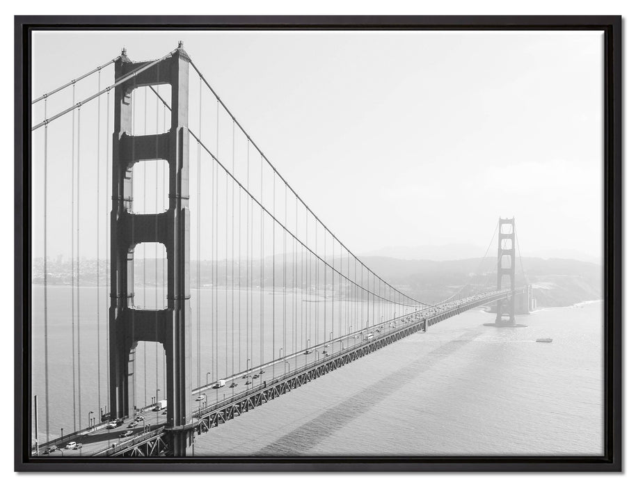 Golden Gate Bridge San Francisco auf Leinwandbild gerahmt Größe 80x60