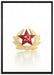 Wappen der UdSSR auf Leinwandbild gerahmt Größe 100x70
