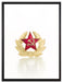 Wappen der UdSSR auf Leinwandbild gerahmt Größe 80x60