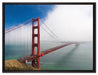 Golden Gate Bridge San Francisco auf Leinwandbild gerahmt Größe 80x60