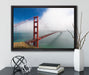 Golden Gate Bridge San Francisco auf Leinwandbild gerahmt mit Kirschblüten