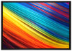 Bunte Streifen auf Leinwandbild gerahmt Größe 100x70