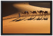 Kamelkarawane in der Wüste auf Leinwandbild gerahmt Größe 60x40
