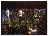 Nightlife Big City auf Leinwandbild gerahmt Größe 80x60