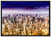 Skyline New York auf Leinwandbild gerahmt Größe 100x70