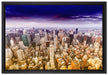 Skyline New York auf Leinwandbild gerahmt Größe 60x40