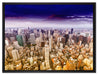 Skyline New York auf Leinwandbild gerahmt Größe 80x60