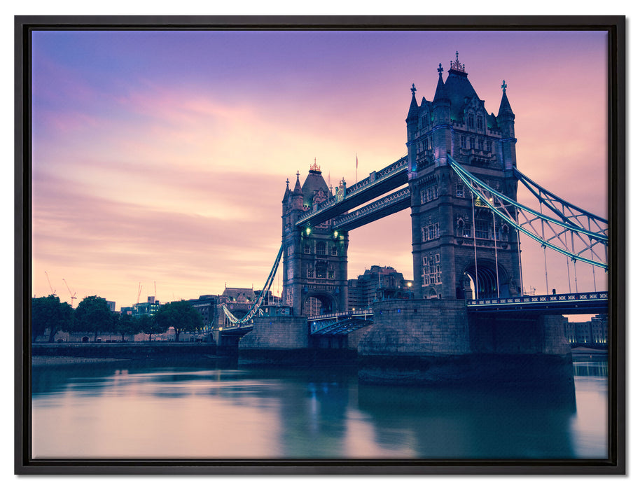 London auf Leinwandbild gerahmt Größe 80x60