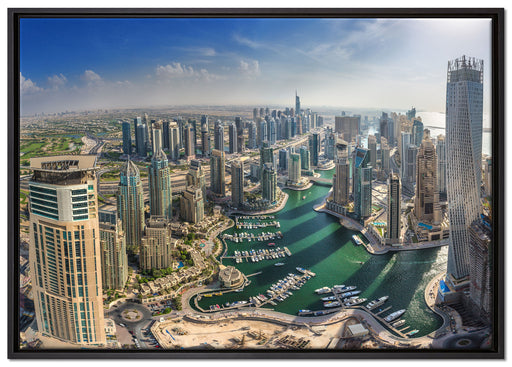 Dubai Hotel Burj al Arab auf Leinwandbild gerahmt Größe 100x70
