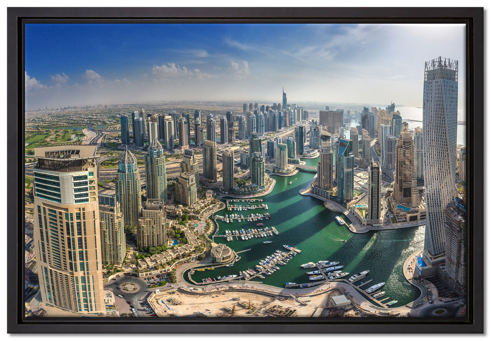 Dubai Hotel Burj al Arab auf Leinwandbild gerahmt Größe 60x40