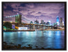 Skyline New York auf Leinwandbild gerahmt Größe 80x60