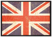 Union Jack auf Leinwandbild gerahmt Größe 100x70