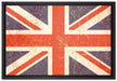 Union Jack auf Leinwandbild gerahmt Größe 60x40