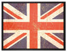 Union Jack auf Leinwandbild gerahmt Größe 80x60