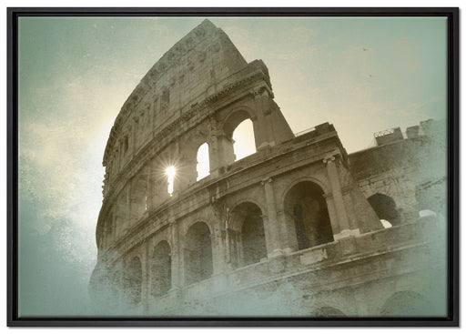 Kolosseum Rom auf Leinwandbild gerahmt Größe 100x70