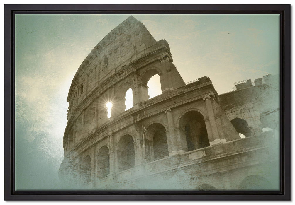 Kolosseum Rom auf Leinwandbild gerahmt Größe 60x40