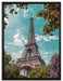 Eifelturm Paris auf Leinwandbild gerahmt Größe 80x60