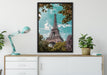 Eifelturm Paris auf Leinwandbild gerahmt verschiedene Größen im Wohnzimmer