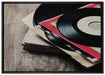 Mixtape Schallplatte DJ auf Leinwandbild gerahmt Größe 100x70
