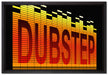 Dubstep Elektro Music auf Leinwandbild gerahmt Größe 60x40