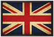 Großbritannien Flagge auf Leinwandbild gerahmt Größe 60x40