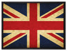 Großbritannien Flagge auf Leinwandbild gerahmt Größe 80x60