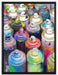 Graffiti Farbflaschen auf Leinwandbild gerahmt Größe 80x60