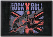 Rock n Roll Black auf Leinwandbild gerahmt Größe 60x40