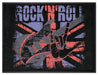 Rock n Roll Black auf Leinwandbild gerahmt Größe 80x60