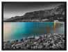 Strand in Makarska Kroatien auf Leinwandbild gerahmt Größe 80x60