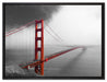 Golden Gate Bridge auf Leinwandbild gerahmt Größe 80x60