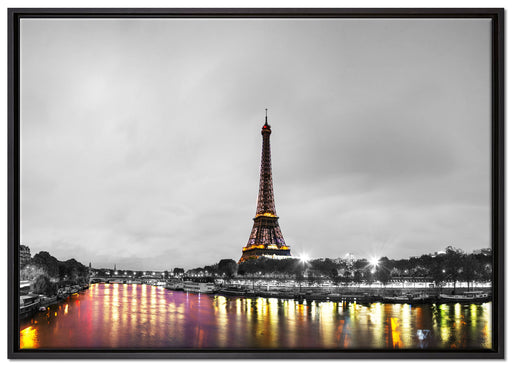 Eifelturm in Paris auf Leinwandbild gerahmt Größe 100x70
