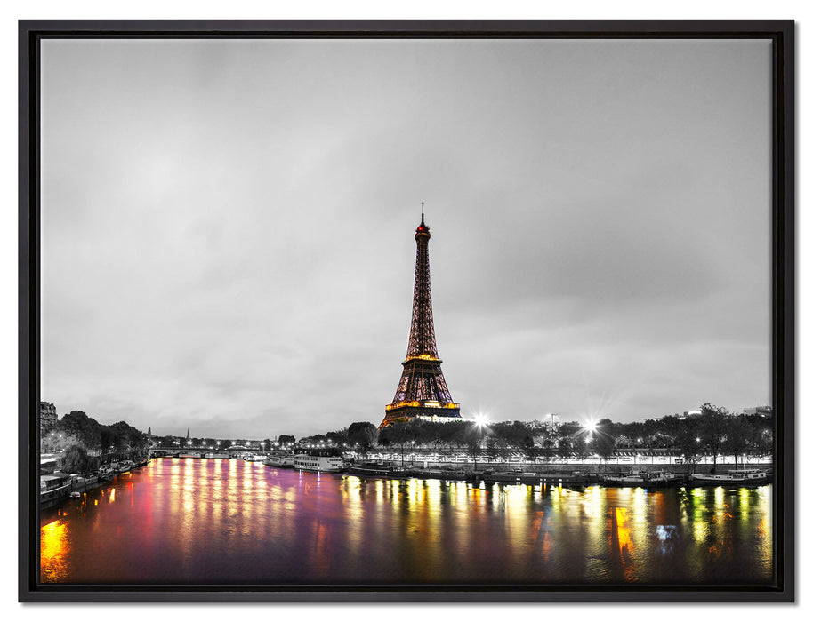 Eifelturm in Paris auf Leinwandbild gerahmt Größe 80x60