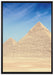 Ägypten Pyramiden Gizeh auf Leinwandbild gerahmt Größe 100x70