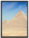 Ägypten Pyramiden Gizeh auf Leinwandbild gerahmt Größe 80x60