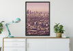 Los Angeles City Skyline auf Leinwandbild gerahmt verschiedene Größen im Wohnzimmer