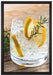 Gin Tonic Drinks auf Leinwandbild gerahmt Größe 60x40