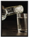 Vodka Flaschen Party auf Leinwandbild gerahmt Größe 80x60
