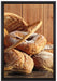 Brot Brötchen Frühstück Bäcker auf Leinwandbild gerahmt Größe 60x40