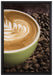 Coffee Cappuccino Kaffee Nachmittag auf Leinwandbild gerahmt Größe 60x40