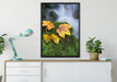 Herbst Gräser Wald auf Leinwandbild gerahmt verschiedene Größen im Wohnzimmer