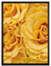 Blumen Rosen auf Leinwandbild gerahmt Größe 80x60