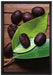 Kaffeebohnen Kaffee Mahlen auf Leinwandbild gerahmt Größe 60x40
