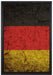 Deutschlandfahne auf Leinwandbild gerahmt Größe 60x40