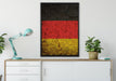 Deutschlandfahne auf Leinwandbild gerahmt verschiedene Größen im Wohnzimmer