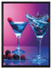 Coole Cocktails auf Leinwandbild gerahmt Größe 80x60