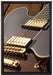 E-Gitarre auf Leinwandbild gerahmt Größe 60x40